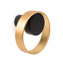 Крючок ORBIT, P7007075ZM228, матовый черный/золото, 75х75х45 мм, Viefe, Испания, P7007075ZM228
